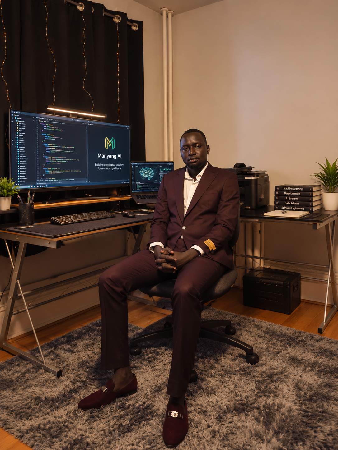 John Ghai Manyang, founder of Manyang AI